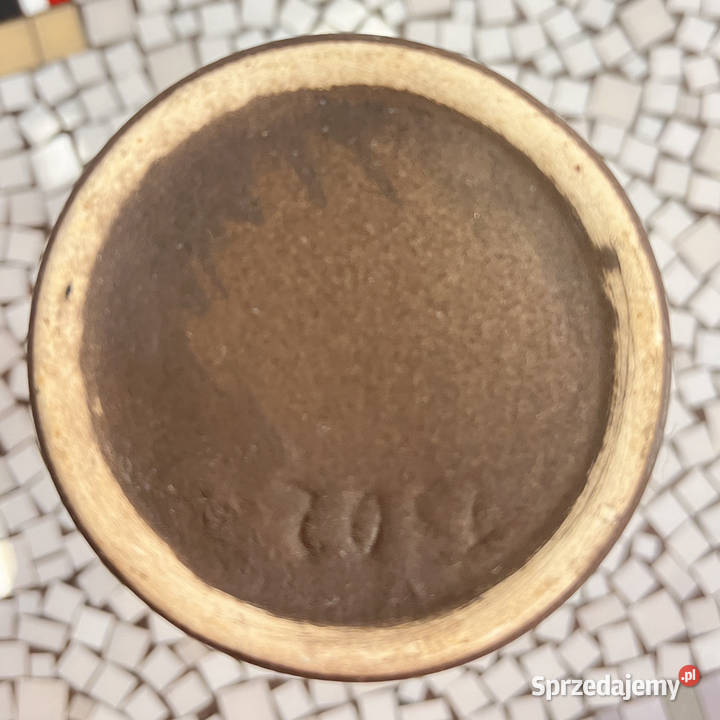 Ceramiczny wazon z uchem Strehla Keramik Niemcy Wazony Warszawa