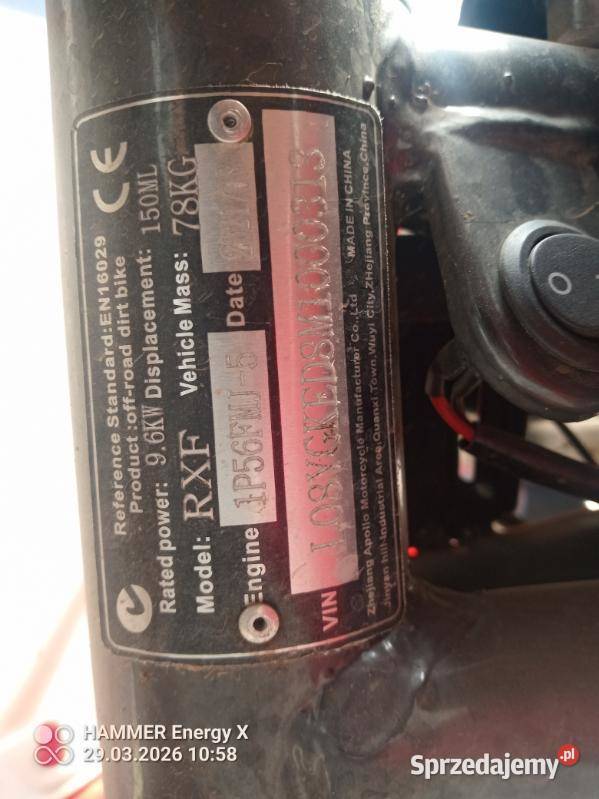 Cross RXF 150 Miesiączkowo sprzedam