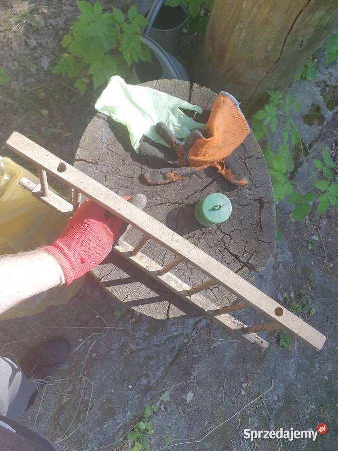 Mała stara miniaturowa zabawkowa drewniana mazowieckie Warszawa