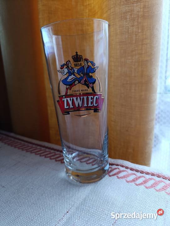 Szklanka 05 l na piwo Żywiec kwiatek liściasty małopolskie Kraków