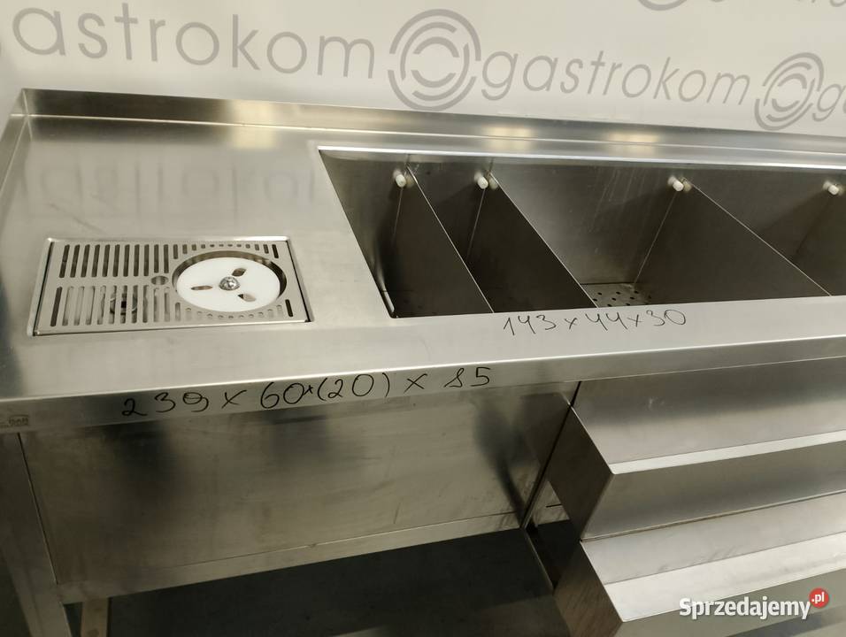 Stacja barmańska z ociekaczem 239x60 20 półki Wrocław sprzedam
