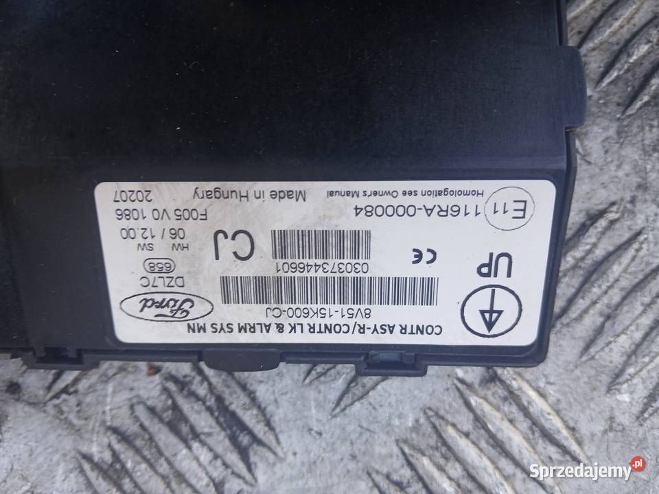 Moduł komfortu sterownik Ford Fiesta Mk7 VII osobowe Komputery Radłów