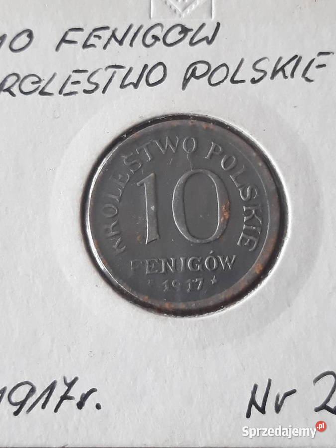 10 Fenigów Królestwo Polskie 1917 r 2 Konin
