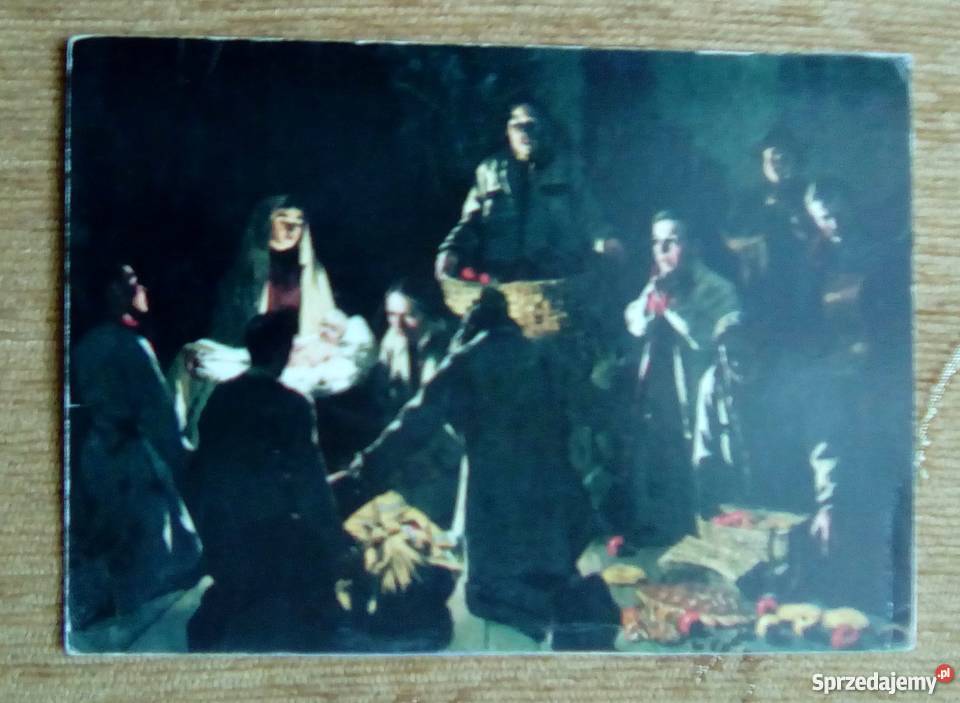 BOŻE NARODZENIE OBRAZ LUDWIKA JÓZEFA STASIAKA lubelskie Piszczac