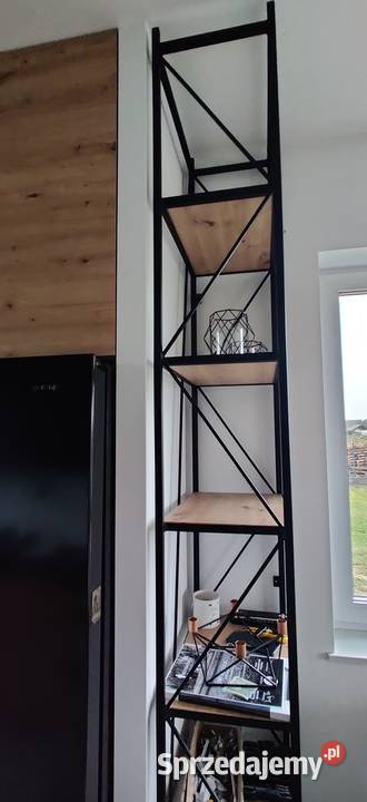 Regał LOFT czarny mat Pabianice