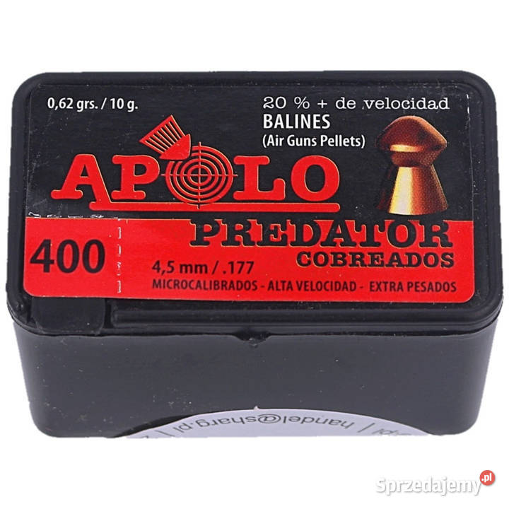 Śrut Apolo Predator Copper 452 mm 400 070g100gr Maciejowice