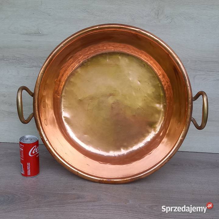 Duża miedziana misa do powideł miedziany garnek mazowieckie Warszawa