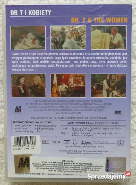 Film DVD Dr T i kobiety mazowieckie Warszawa