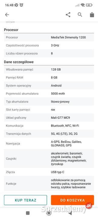 Sprzedam telefon Xiaomi 11t Białka