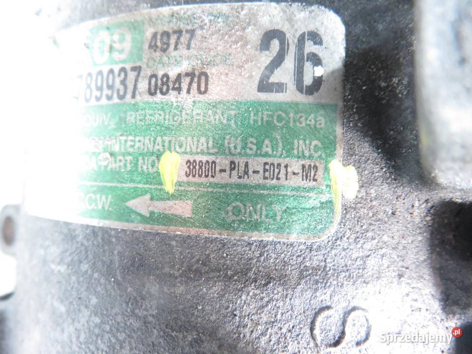KOMPRESOR KLIMATYZACJI HONDA CIVIC VII 14 i osobowe sprzedam