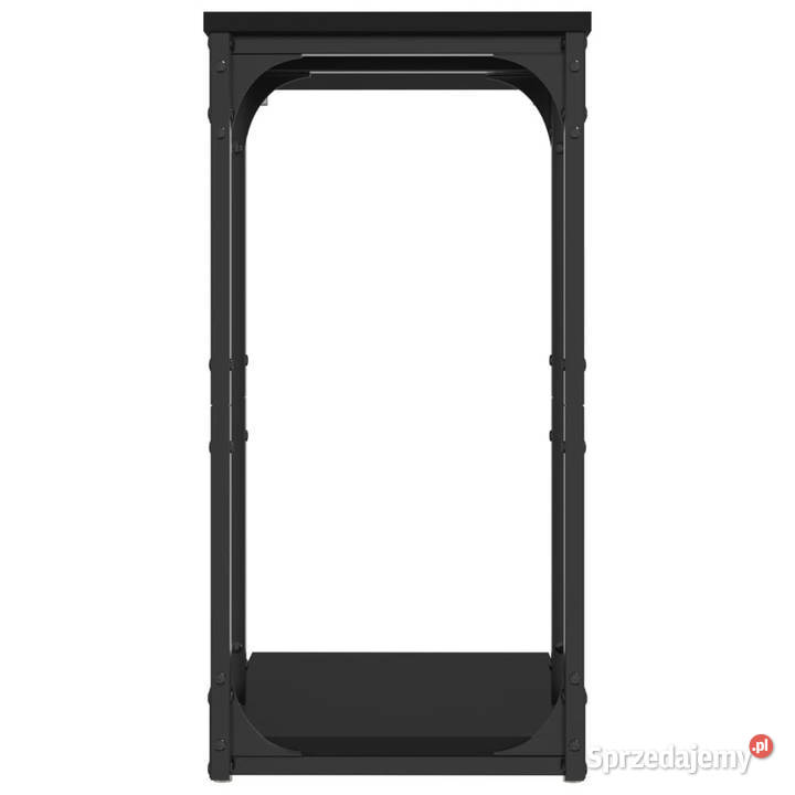 Stolik boczny czarny 40x30x60 materiał Stoły Warszawa