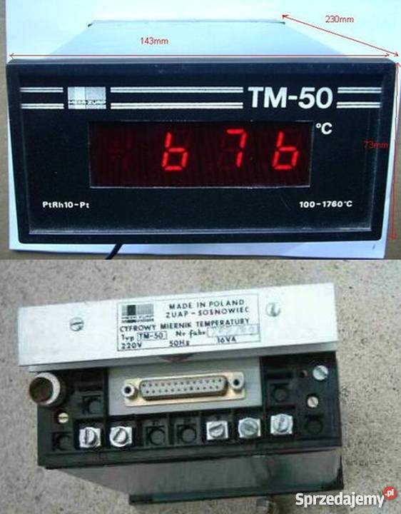 Miernik Temperatury TM50 ZUAP Sosnowiec Piotrków Trybunalski