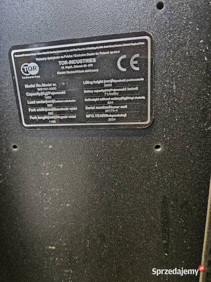 Paleciak sztaplarka elektryczna Skierniewice