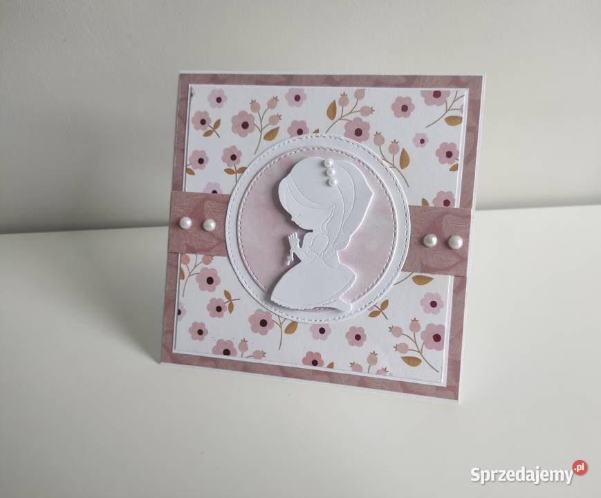 Kartka ręcznie z okazji Pierwszej Komunii Łódź