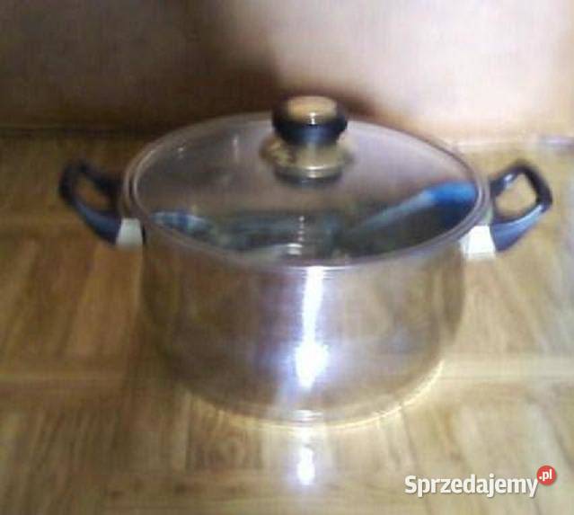 Garnek stalowy ze szklaną przykrywką Pozostałe