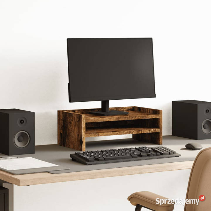 Podstawka pod monitor przydymiony dąb 42x24x16 Warszawa
