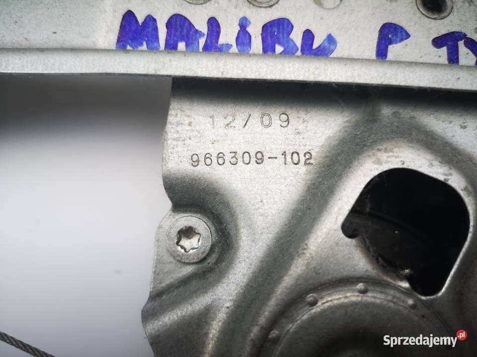 Podnośnik mechanizm szyby prawy tył Chevrolet Warszawa