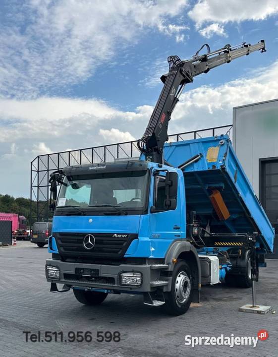 Mercedes A wywrotka z dzwigiem Warszawa