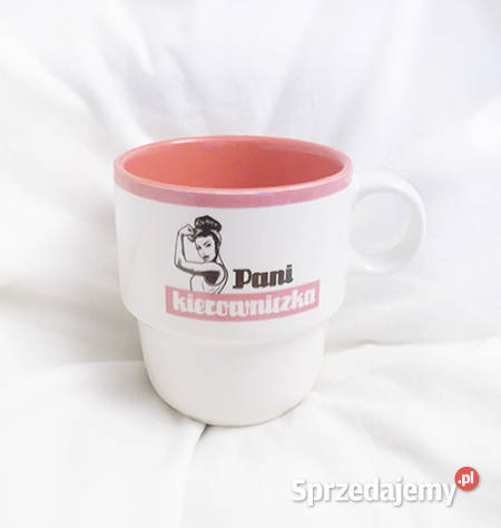 śmieszny kubek z napisami kubek pani