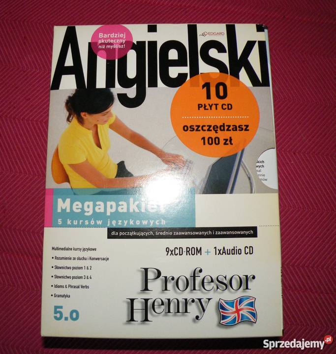 J Angielski Profesor Henry Megapakiet 10 płyt 5 Artykuły szkolne Warszawa sprzedam