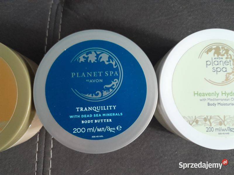 Zestaw 3 sztuk masło do ciała Avon Planet Spa Siewierz sprzedam