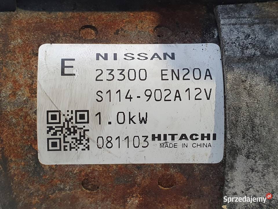 ROZRUSZNIK Nissan Qashqai 20 16V 23300EN20A Rudka sprzedam