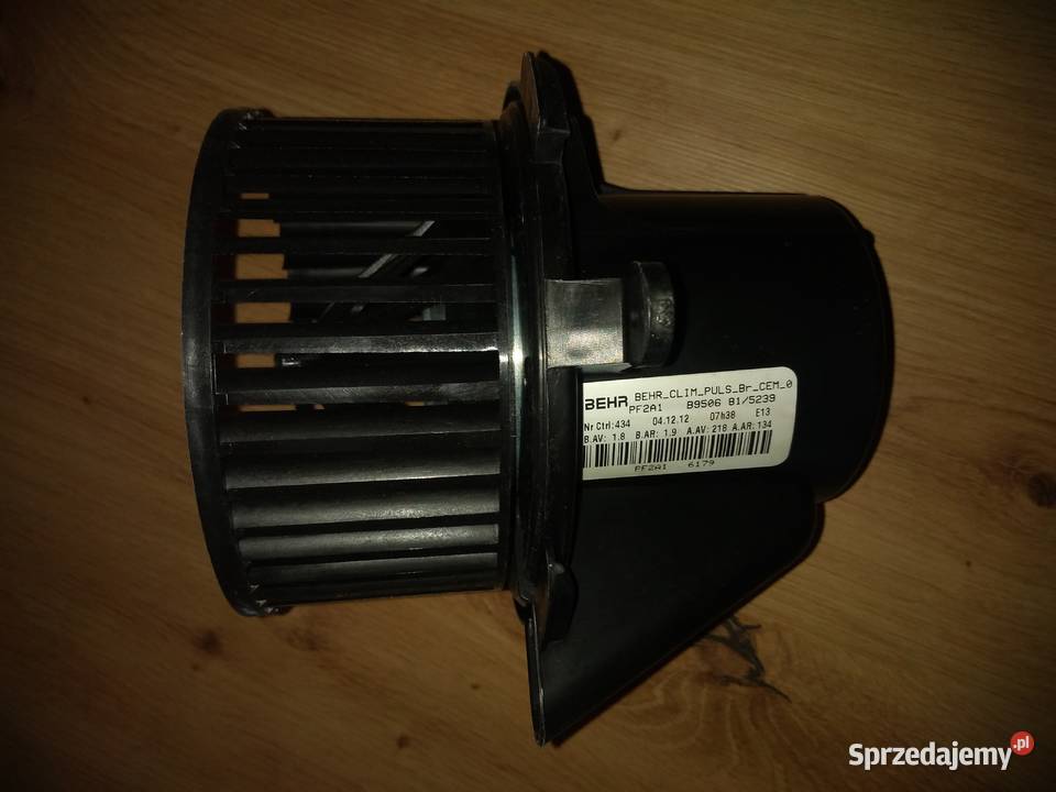 Wentylator wnętrza BEHR Citroen C4 0410r Nowy osobowe lubelskie Lublin sprzedam