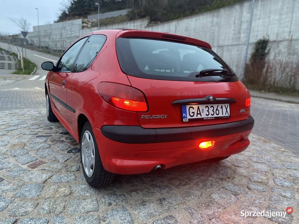 PEUGEOT 206 11 BENZ 60 145000 BELKA TYŁ autoalarm 206 Gdynia sprzedam