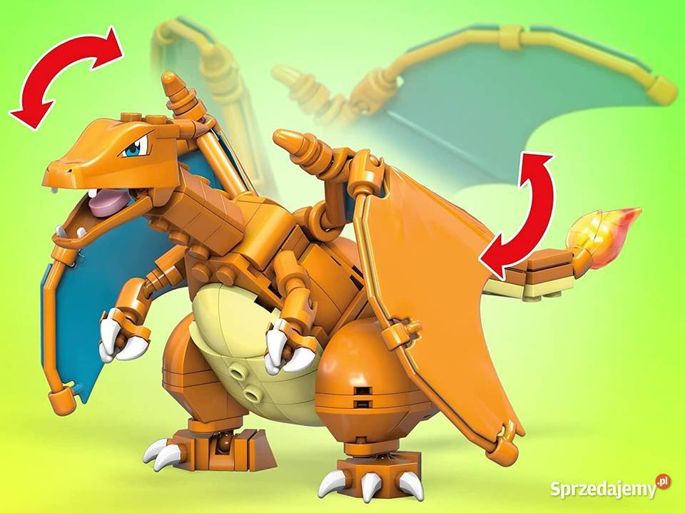 Figurka Pokemon Charizard Klocki Konstrukcyjne Mattel Mogilany