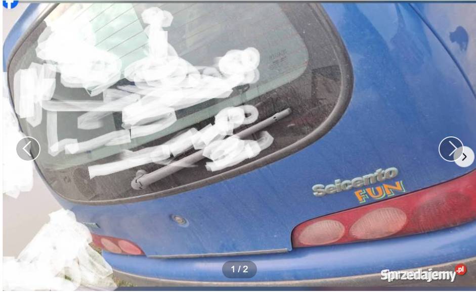 Fiat Seicento Fun Sejko 900 ewzamianka nieuszkodzony wielkopolskie