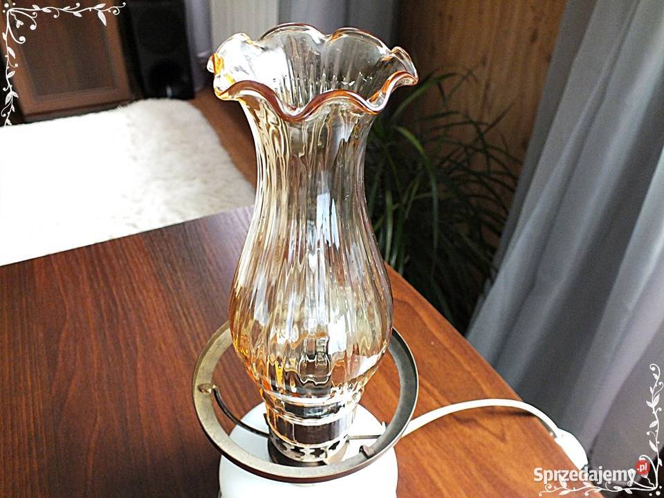 Stara porcelanowa lampka nocna z żarówką z lata Oświetlenie Żary sprzedam