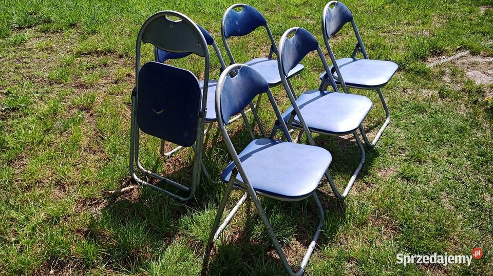Krzesło krzesła składane metalowe ogrodowe Tonowo sprzedam