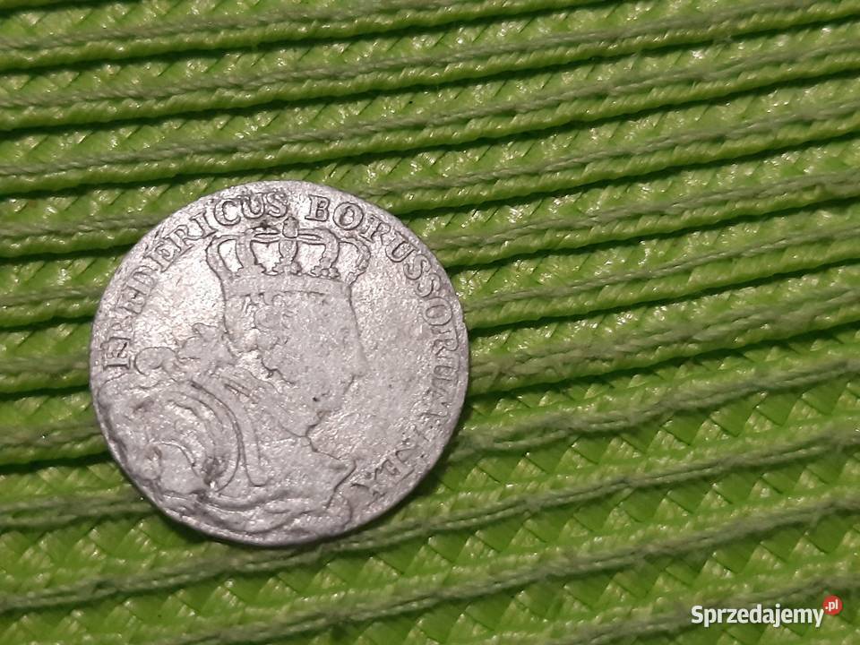 moneta srebrna Królestwa Prus z 1756r