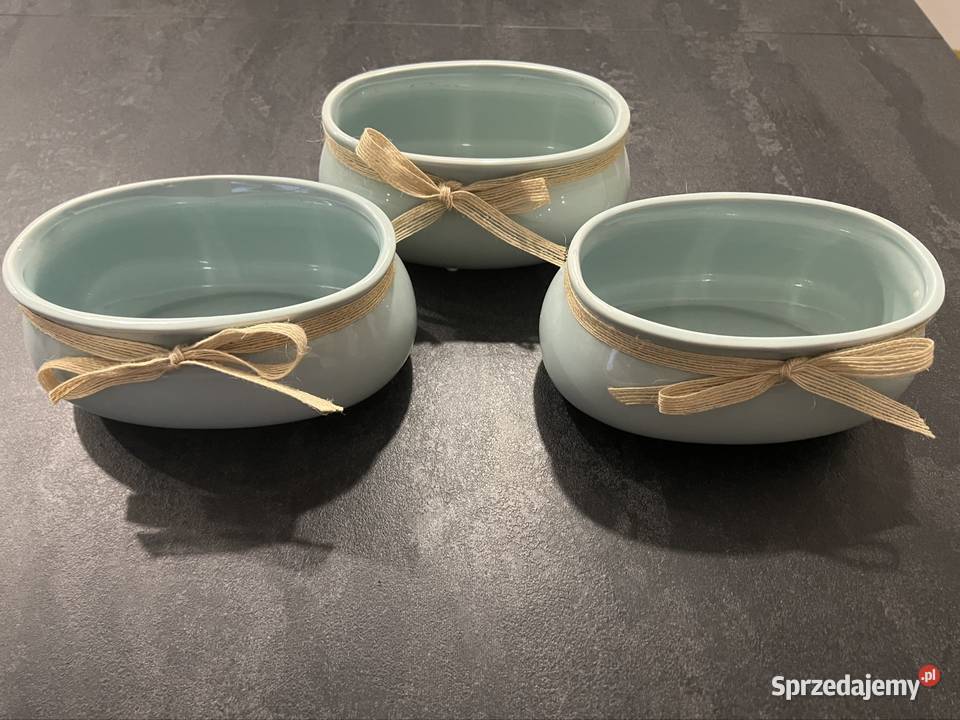 Trzy doniczki błękitne Wodzisław Śląski