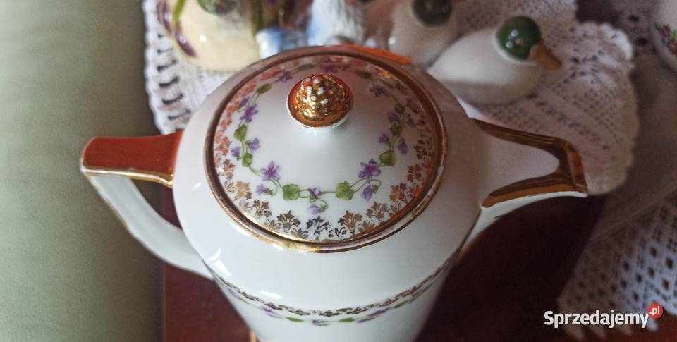 Dzbanek do czekolady Fiołki Rosenthal Syg Thomas Gdańsk