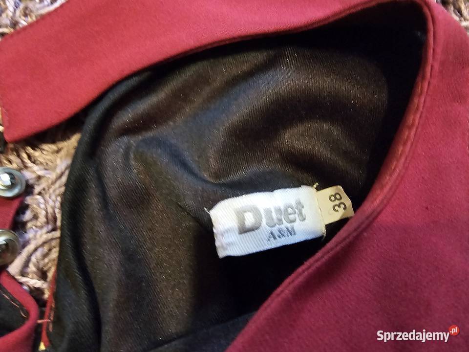 Sukienka z falbankami bordowa Z falbankami  Warszawa