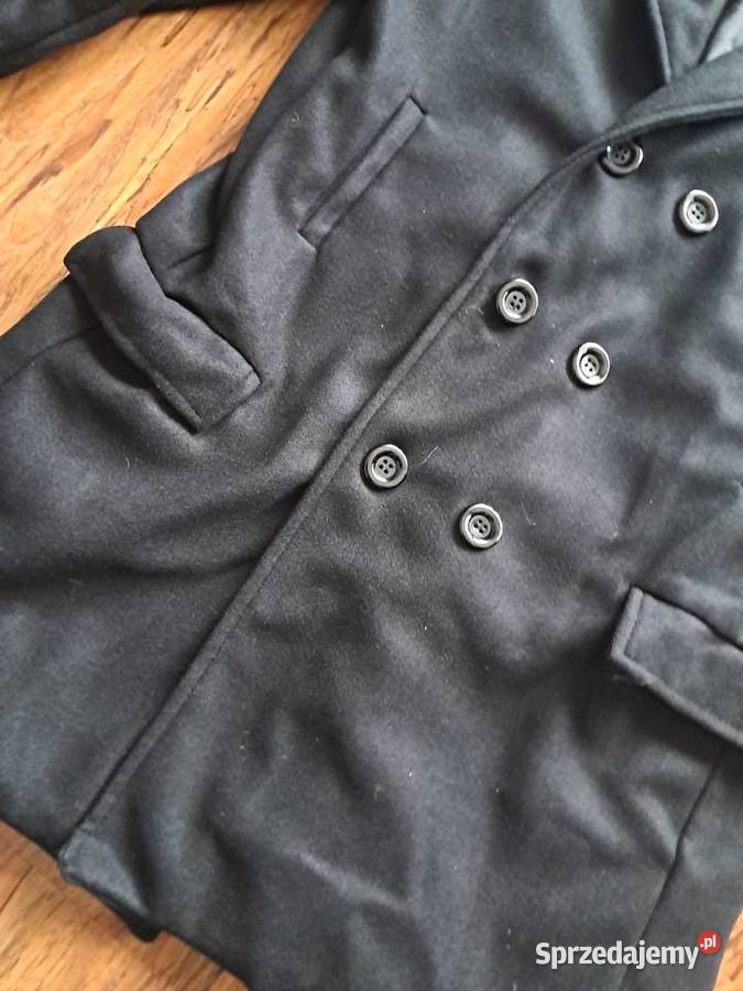 nowy czarny męski płaszczyk według metki L ale Kurtki i płaszcze Sandomierz sprzedam
