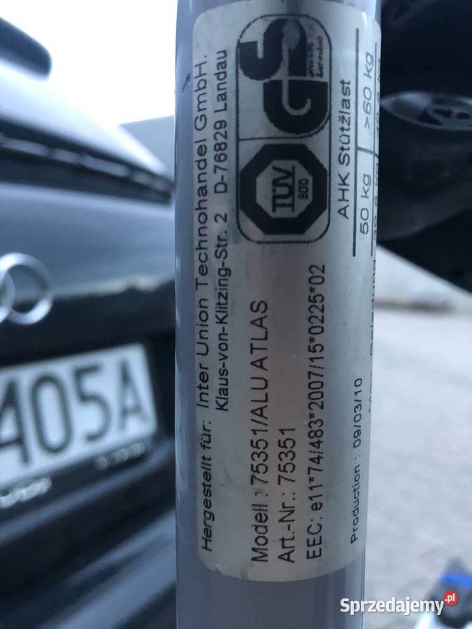 Bagażnik na 2 rowery uchylny Rzeszów