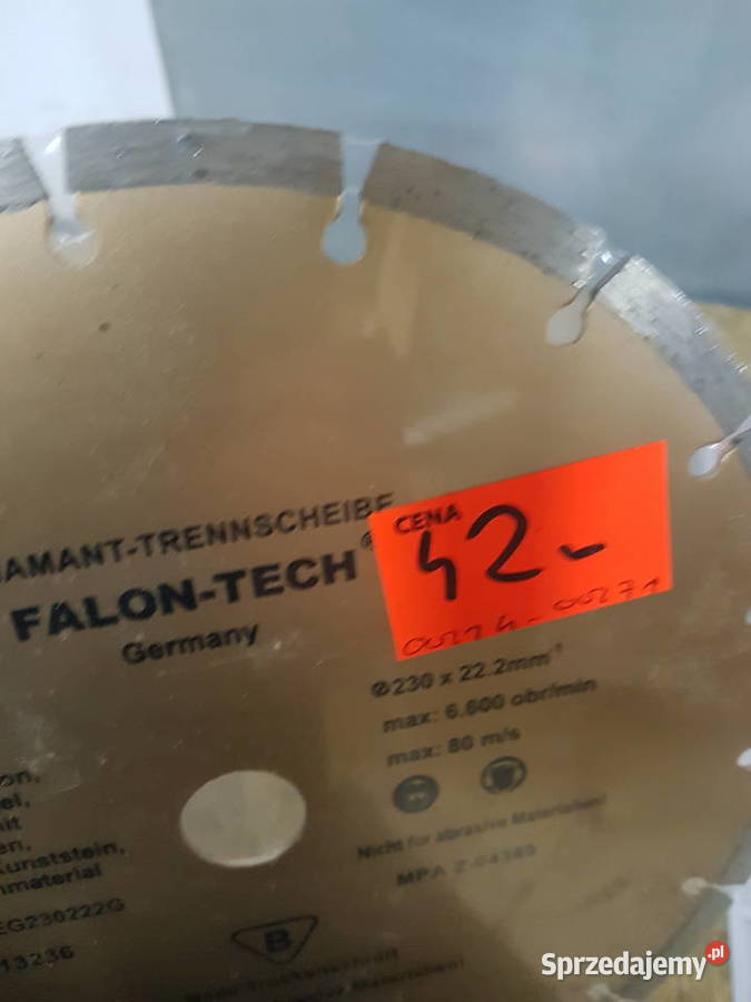 Tarcza diamentowa FalonTech Segment złota Głogowa