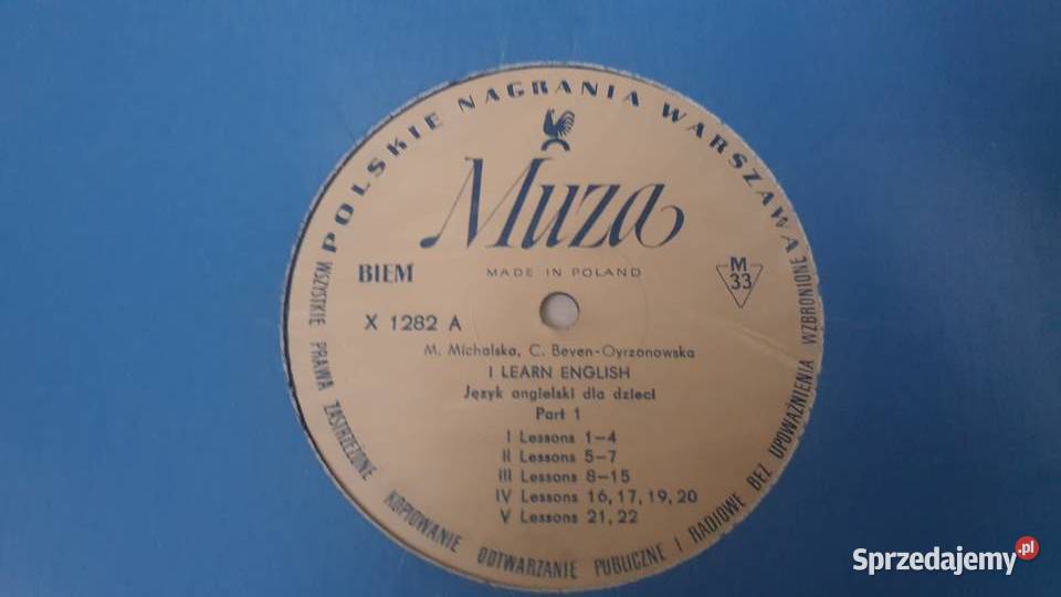 3 Płyty winylowe Język angielski dzieci M Warszawa sprzedam