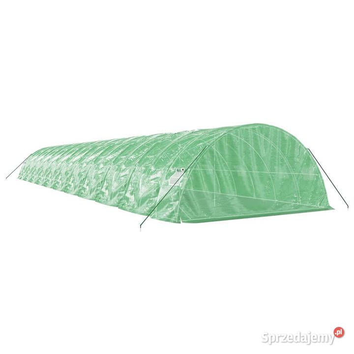 Szklarnia ze stalową ramą zielona 110 m 22x5x23 Warszawa