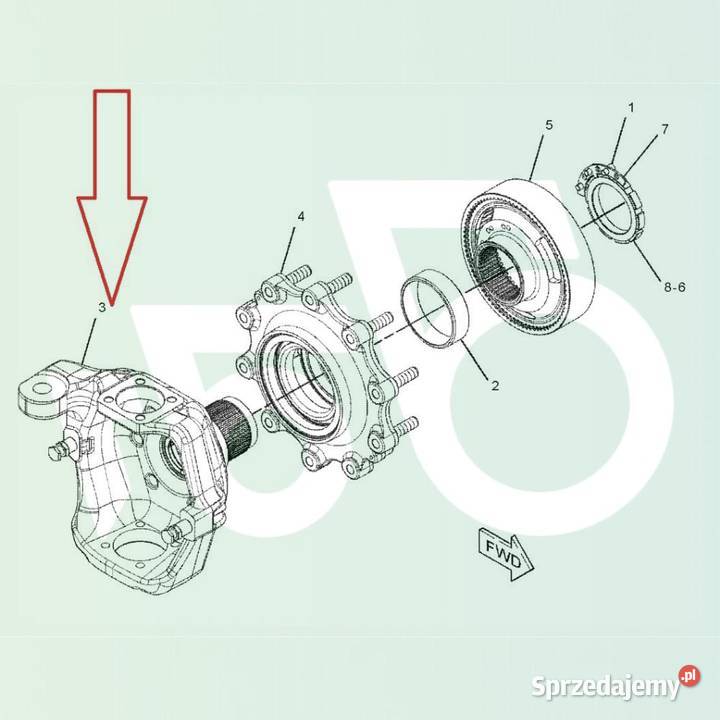 Zwrotnica Lewa 2535000 Cat 2310709 CAT TH 560 Wilkowo