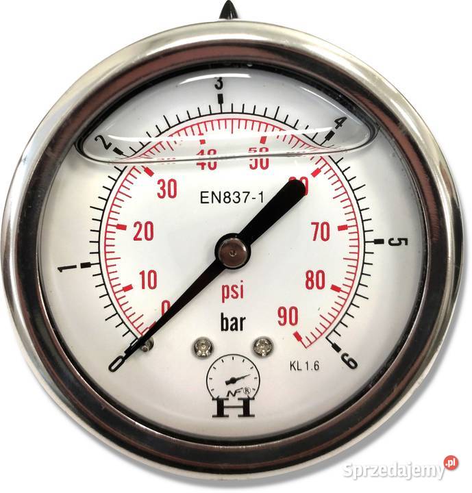 Manometr CIŚNIENIOMIERZ 0 6 BAR Przyłącze TYŁ