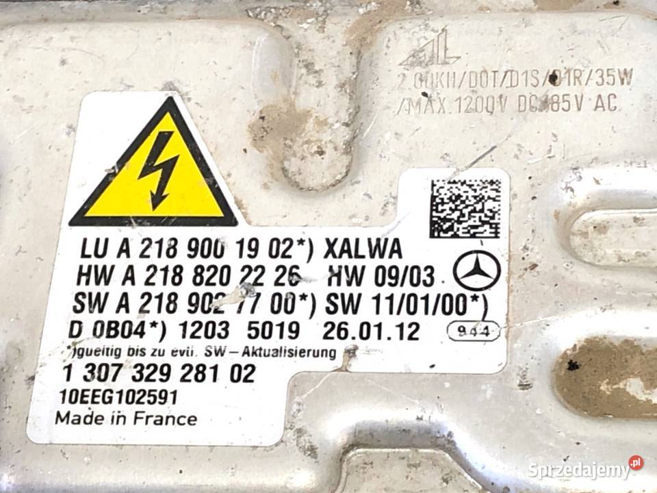 PRZETWORNICA XENON MERCEDES C218 A2189001902 podkarpackie