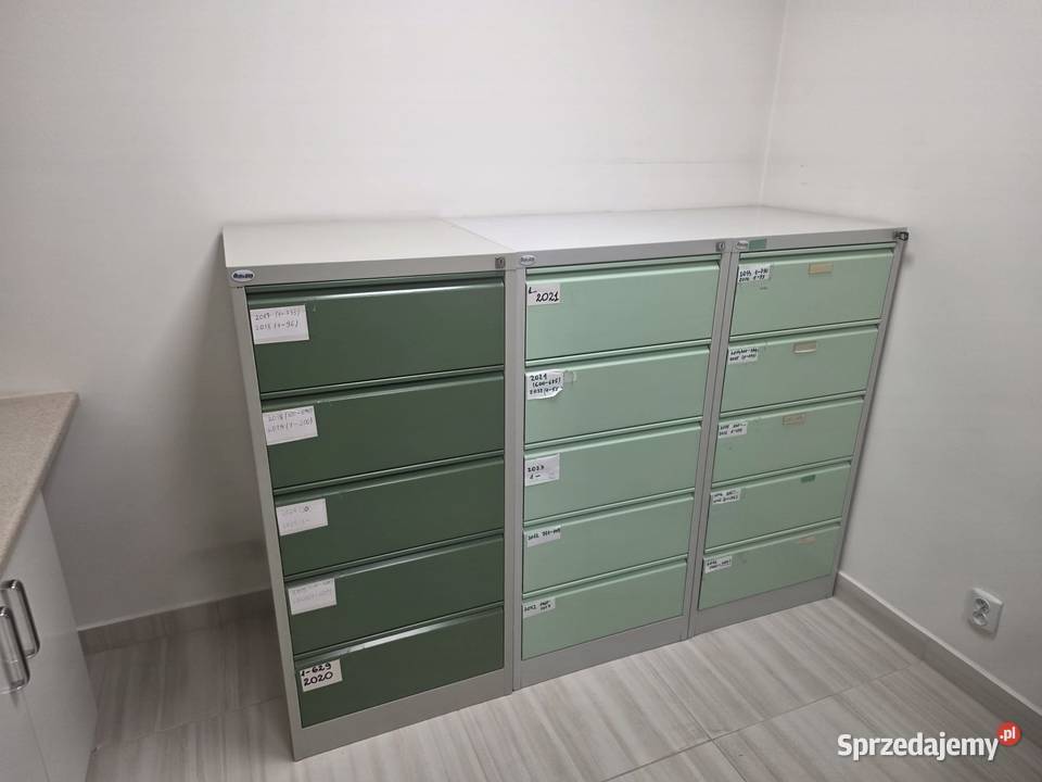 Używane metalowe szafy kartotekowe Suwałki