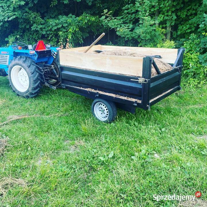 Przyczepa kiprowana 1 tonowa do mini ciagnika Przyczepy rolnicze Olkusz