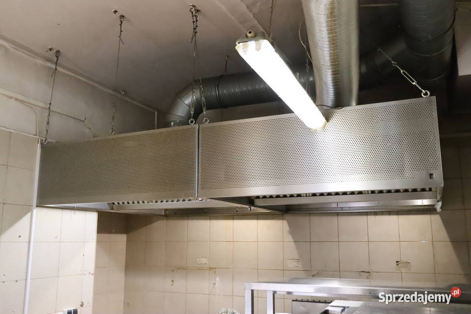 Duży okap gastronomiczny dwuczęściowy Pszczyna