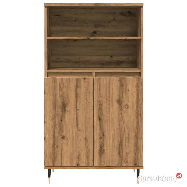 Wysoka szafka brązowy dąb 60x36x110 WM857459 Pozostałe mazowieckie Warszawa