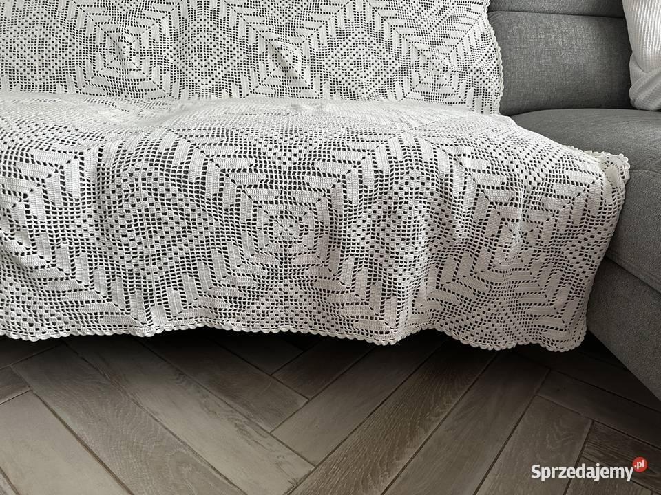 Narzuta Boho na łóżko rękodzieło szydełko Łódź