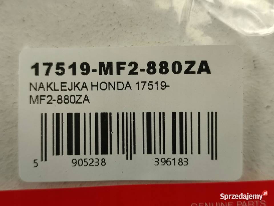 NAKLEJKA HONDA BAK L STR HONDA VF500F